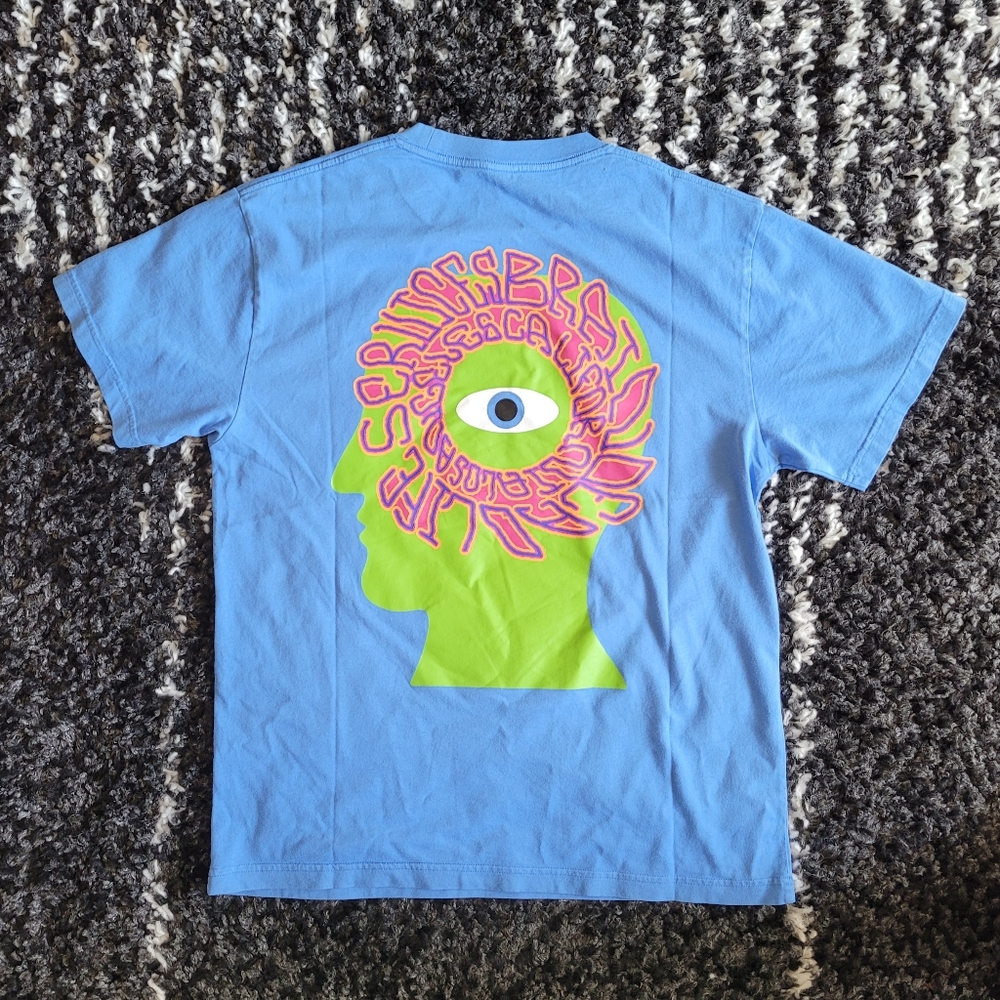 Brain Dead Wide Eye T-shirt - China Blue
